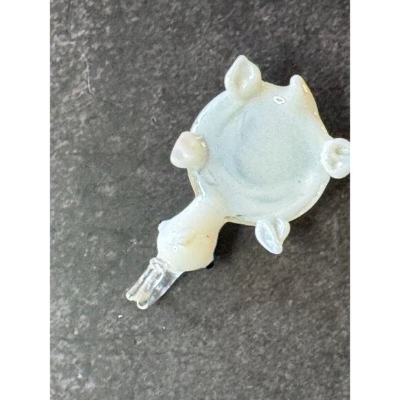 Vintage So Cute! Art Glass  Domed Turtle Pendant 2 1/4" - Picture 4 of 4